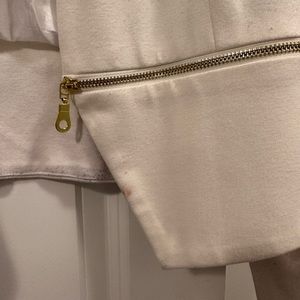 Cream color waist length jacket